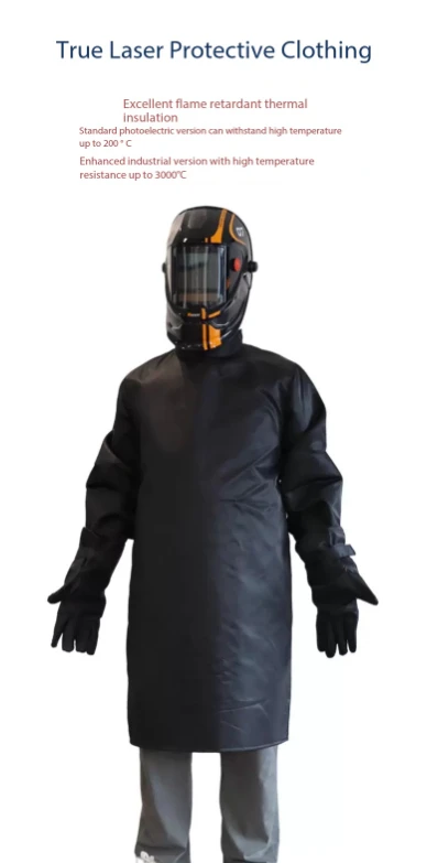 Ochranný oděv pro lasery podle bezpečnostních norem pro laser třídy 4